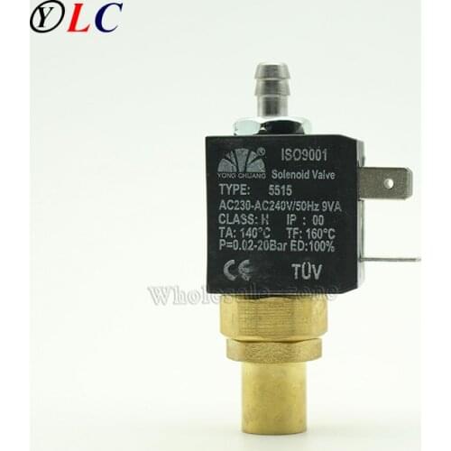 Normally Open N/O Miniature 2/2 Way AC 220V 1.5mm Brass Water Steam Hot water 2 Position 2 Way Electric Solenoid Valve