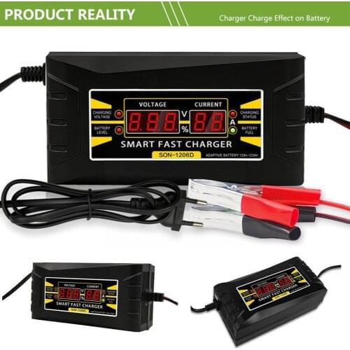 Fully Automatic Car Battery Charger 2v Car Lead-acid Motorcycle Battery Battery Fast Battery M7F6
