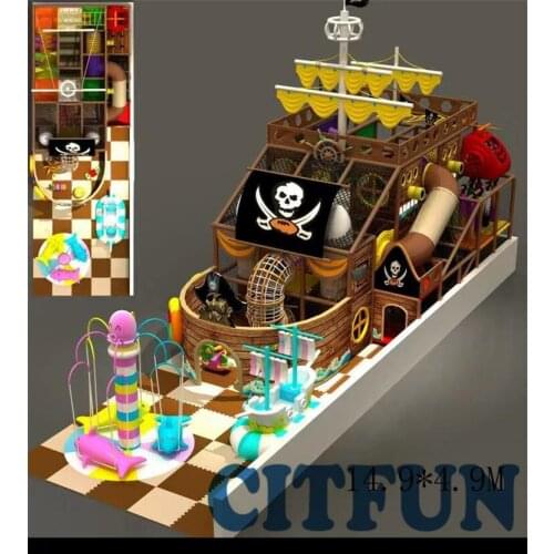 Popular Customize CE certificate Pirate Ship Shopping Mall Amusement Park Indoor Playground Area IP-007D
