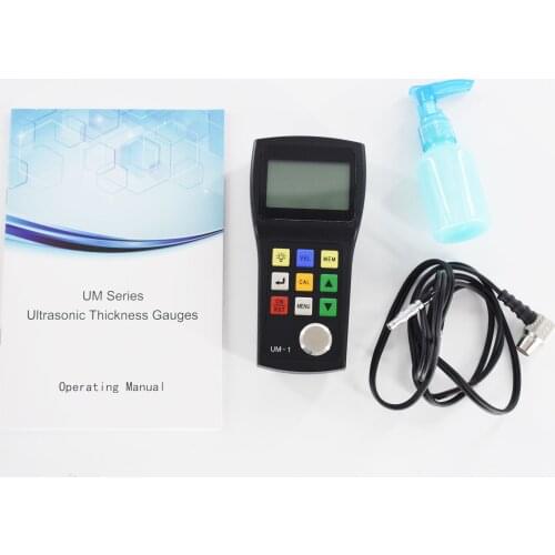 Portable Ultrasonic Thickness Gauge UM-1 Digital Thickness Tester 0.8-300mm
