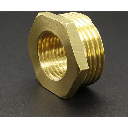 1/8" 1/4" 3/8" 1/2" 3/4" NPT Reducing Bushing Brass Pipe Fitting Water Gas Oil 150 PSI