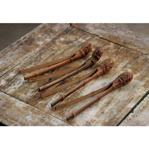 Natural Bamboo Toast Tongs, Cooking Utensils for Serving Food, Tea Cup Clips