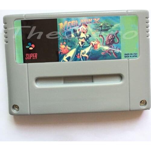 MegaMan X Mega Man X Video Game for 16 bit Super Game Card Cartridge Card for 46 pin EUR PAL Version Game Player