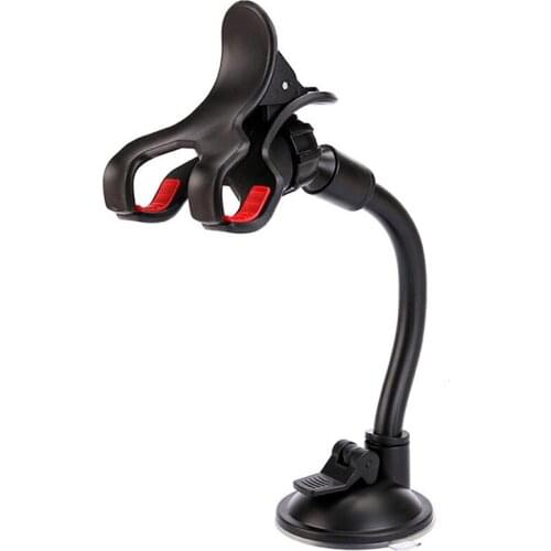 360 Degree Rotating Phone Holder Universal Suction Cup Mobile Phone Stands Bracket Clip Mount Car Supports For 3.2-6 Inch