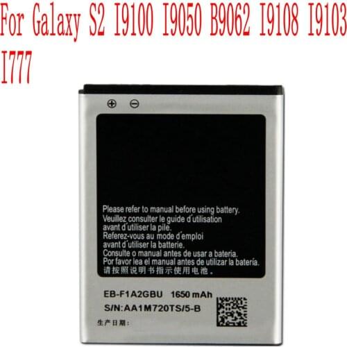 High Quality 1650mAh EB-F1A2GBU Battery For Galaxy S2 I9100 I9050 B9062 I9108 I9103 I777 Cell Phone