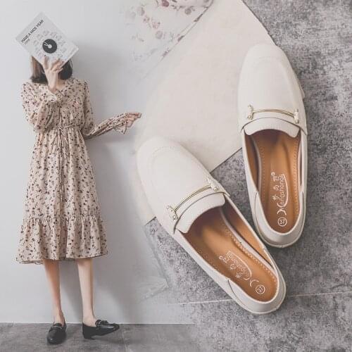 Square toe soft bottom women shoes comfort moccasins solid metal buckle leather slip-on mules designer 2 wears slingback slides