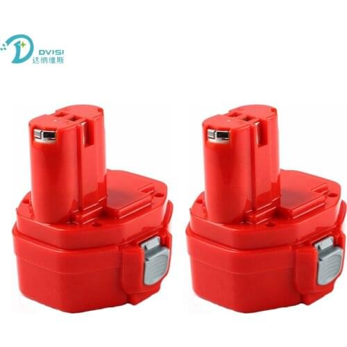 For Makita 14.4V 3000mAh 2PCS Ni-MH 193158-3 Rechargeable Power Tool Battery Replacement Cordless for Drill PA14 JR140D 1420