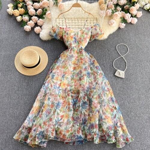 2021 new scheming backless sexy strapless suspender dress female summer