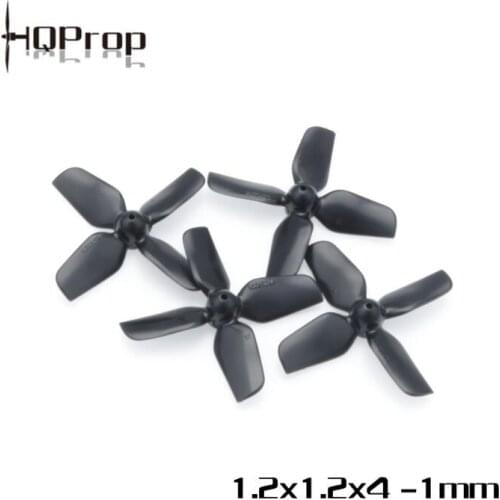 8pairs HQProp Whoop Prop 1.2X1.2X4 31mm 1mm Shaft 4-blade Propeller for RC Quadcopter FPV Racing Drone Multicopter Parts Accs
