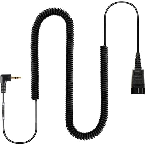 VoiceJoy 2.5mm Headset adapter Jabra Quick Disconnect to 2.5mm jack cord ,Compatible with Jabra GN headsets