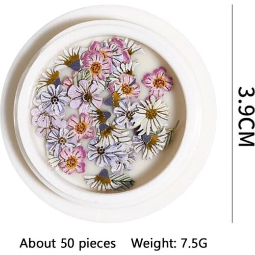 Nail Art Accessories Wood Pulp Sheet Color Bronzing Sun Flower Butterfly Nail Sticker Set NE