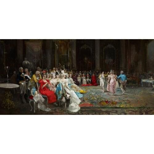 Free shipping classical court figure grand theater performances oil painting canvas prints on canvas wall art decor picture
