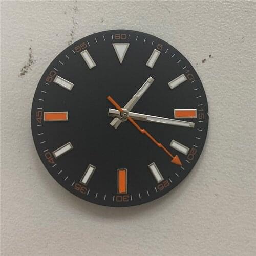 Watch Dial Green Luminous Hands for Mingzhu 2813 3804 For Miyoda 8215 821A Automatic Mechanical Movement Watch Accessories