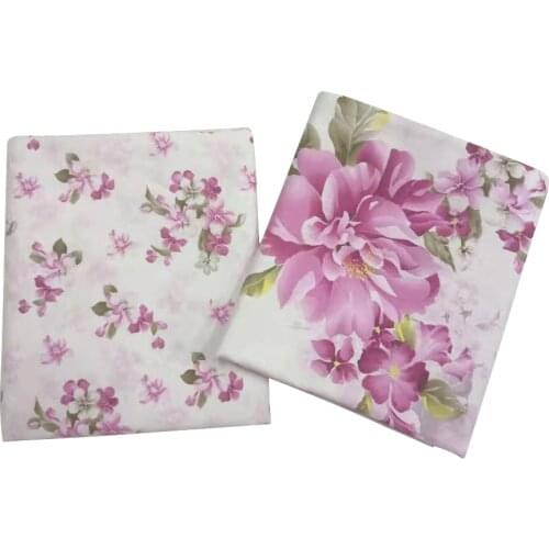 Printed Flower Baby Cotton Quilting Fabric by meter for DIY Sewing Bed Sheet Dress making cotton fabric