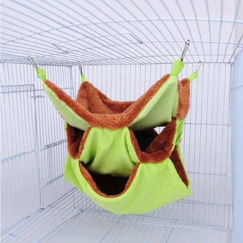 Hamster Cotton Nest Hammock House Plush Warm Bed House Toys Cage For Glider Hamster Small Animal Bird Pet Sleeping Supplies New
