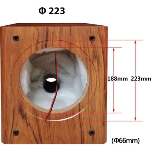 IWISTAO 1pc Bass 8 inches Speaker Empty Cabinet Passive Speaker Enclosure Wood 18mm High Density MDF Board Volume 20L DIY