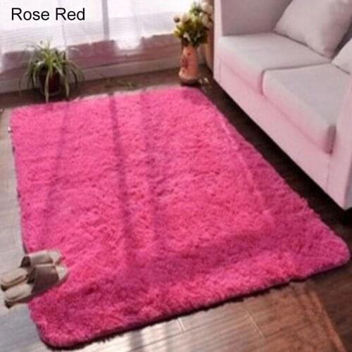 Home Living Room Bedroom Side Floor Carpet Kids Safety Mat Soft Plush Warm Anti-Skid Rectangle Areas Rug