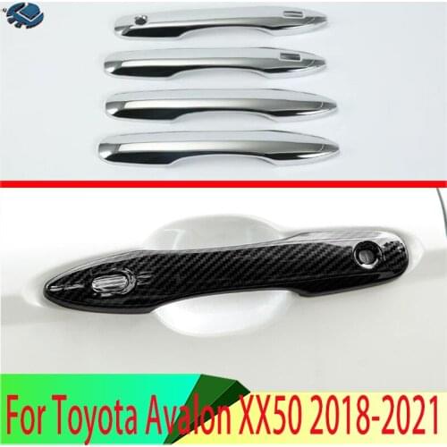 For Toyota Avalon XX50 2018 2019 2020 ABS Door Handle Cover With Smart Key Hole Catch Cap Trim Molding
