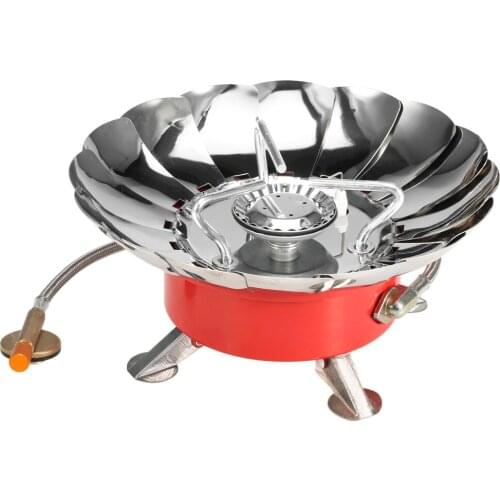 Lixada Outdoor Camping Cooking Gas Burner Gas Stove with Extended Pipe for Camping Picnic BBQ Windproof Piezo Ignition