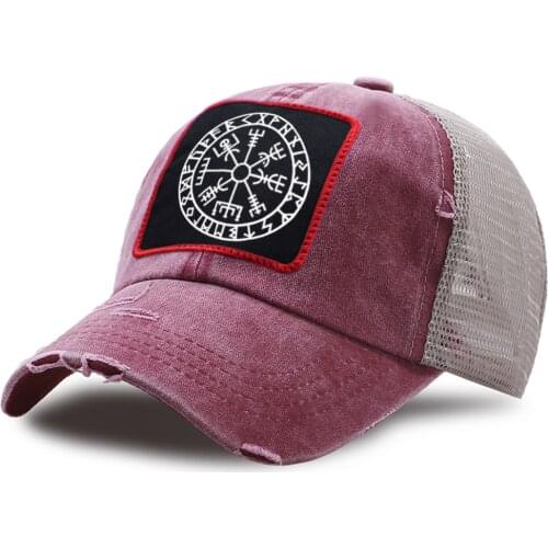 Vikings Fashion Harajuku Mesh Trucker Hat Breathable Riding Sun Cap Men Summer Street Baseball Caps Unisex Cotton Snapback Hat