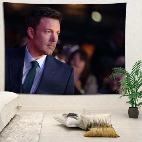Ben Affleck wall decor tapestry layout room painting background wall decoration bedcloth tapestries custom logo