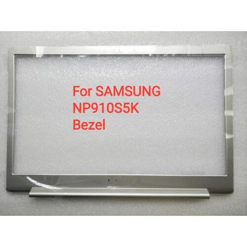 New laptop lcd front bezel cover screen frame for Samsung NP910S5K NT 910S5K BA98-00452A sliver