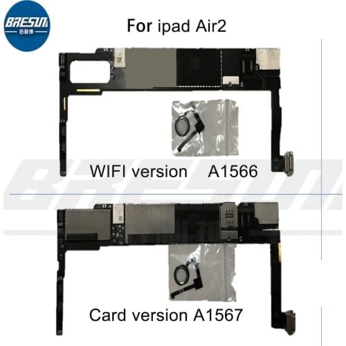 Original Unlocked No ICloud For Ipad 6 3G With Fingerprint 3D Touch Logic Board, A1566 A1567Mainboard for ipad 6 3G Motherboard