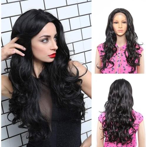 Lace Front Wig Synthetic 22 inch Long wavy ombre blonde Wigs For Women Ombre Lace Front Wig Synthetic Lace Front Wig