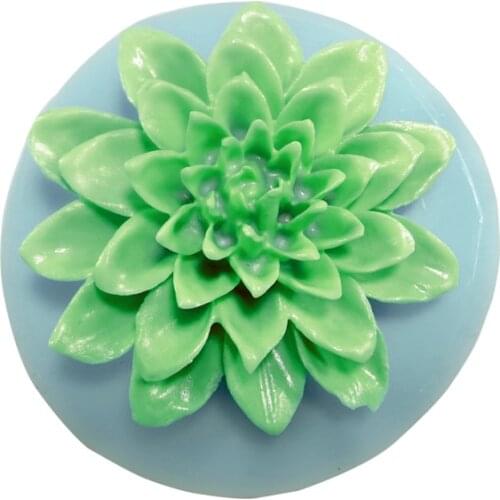 PRZY HC0007 Chrysanthemum Flower Mould Fondant Mold for Cake Decoration Daisies Handmade Car Aroma Molds Pendant Moulds