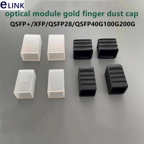 100pc QSFP dust cap for XFP fiber optical module gold finger qsfp2840G 100G 200G protective cover silicone plug free shipping