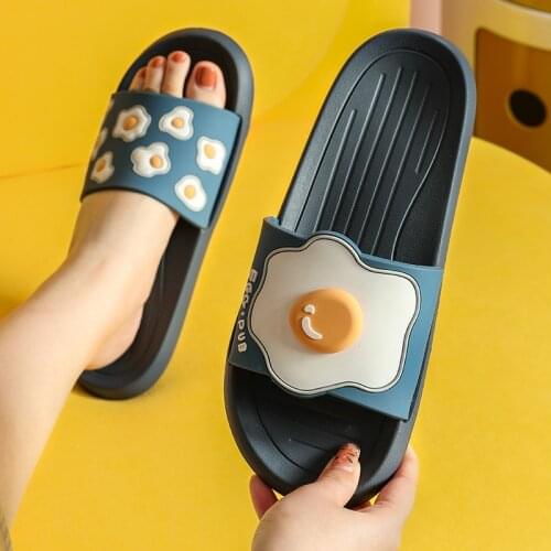 Summer Slides Cartoon Women Men Slippers Home Slip on Shoes Man Beach Sandals Non-slip Bathroom Flip Flops pantuflas hombre