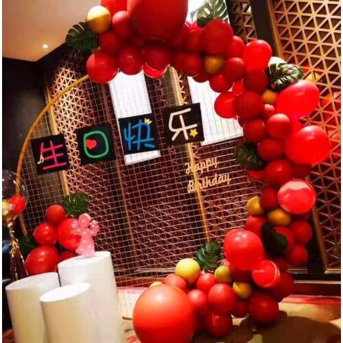 Wedding Props Wrought Iron Circle Grid Background Stand Round Arch Backdrop Wedding Decor Flower Frame Stage Flower Shelf