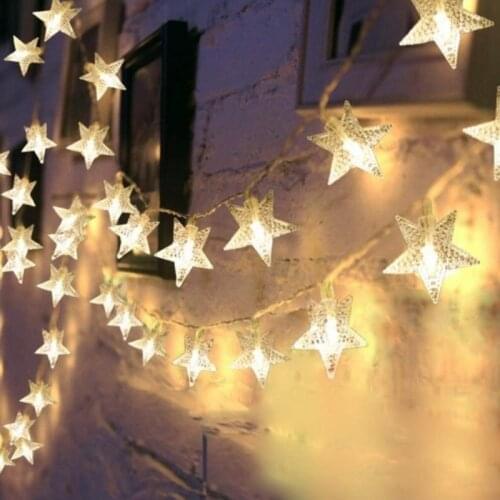 3M Star Led Lights Battery Powered Lighting Ornament Night Light String Lights Home Decoration Garden Party Christmas Ramadan