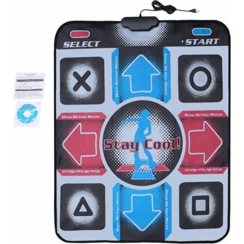 Dance Mat Dancing Step Dancing Mat Dance Pad Dancer Blanket Equipment Revolution HD Non-Slip Foot Print Mat to PC with USB