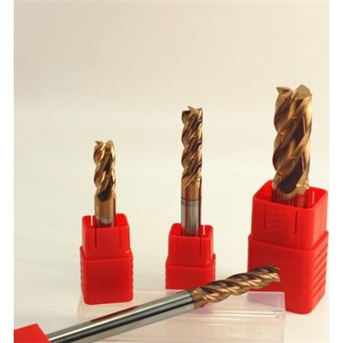 5pcs HRC60 6R0.5 * 6 * 75L, round nose tungsten steel milling cutter, 0.5 arc, the overall hard alloy