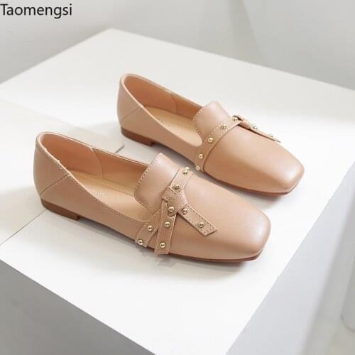 Taomengsi Womens shoes New Peep Toe Slip-On Shoes Wear-resistant Deodorant Breathable Shallow Orange Colors Lady Shoes