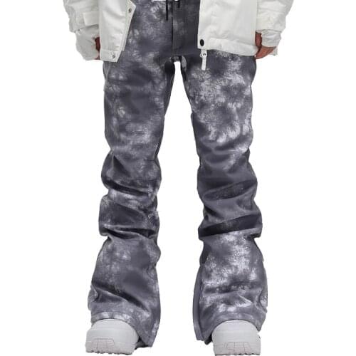 -30 Men‘s and Womens Thin Style Snow Pants Outdoor Sports Trousers Snowboarding Ski Pants 15k Waterproof Windproof High Quality