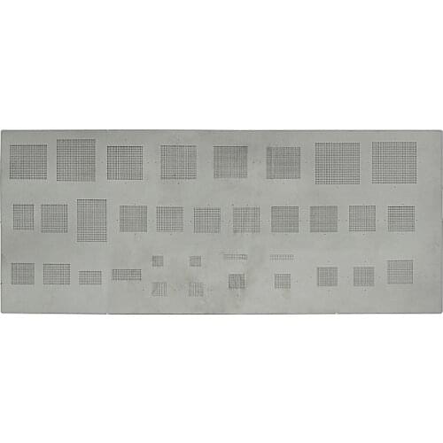 33 in 1 universal BGA stencils for BGA reworking stencil 0.3-1.27