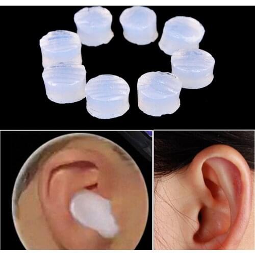 4pcs/lot Soft 1 Box Silicone Earplug Comfortable Water Swimming Silicone Earplugs Sleep Noise Reducing