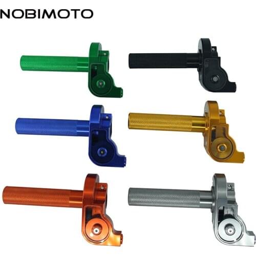 6 Color 22mm CNC Alloy High-Speed Transform Twist Throttle Grip Cable Fit For Gear Shift Shaft Pit Dirt Bike Motocross CNC-206