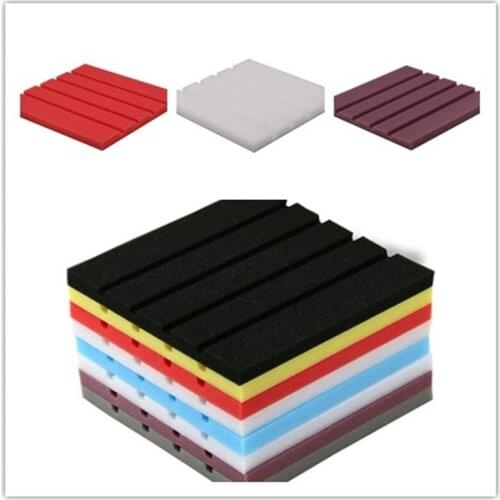 Acoustic Panels Soundproof Wall Stickers Sponge Studio Foam Treatment Excellent Sound Insulation Sticker Decoration 25*25cm