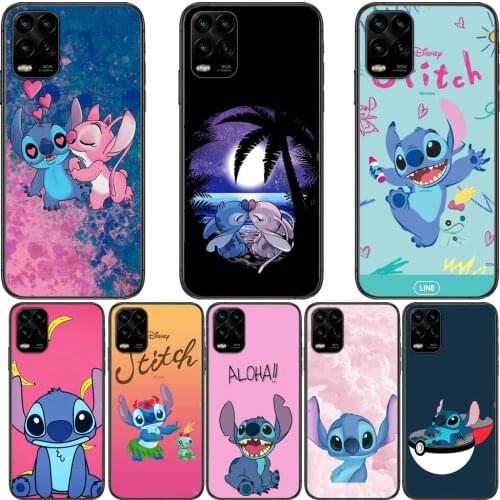 Cute Lovely Stitch cartoon Phone Case For XiaoMi Redmi Note 11 10 9S 8 7 6 5 A Pro T Y1 Anime Black Cover Silicone Back Pre styl