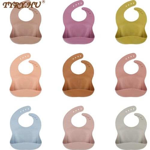 Baby Stuff Waterproof Silicone Bib Feeding Baby Newborn Cartoon Aprons Adjustable Baby Bibs Burp Cloths Bandana Bibs Baby Bibs