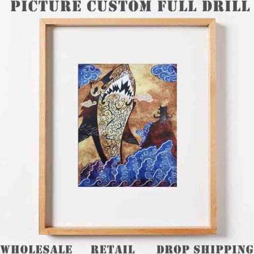 Picture Custom SNA Square Diamond Painting DIY Picture of Rhinestones Diamond Embroidery 3D Cross Stitch Home Decoration
