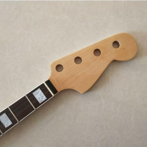 Maple 20 Fret /22 fretNeck For Electric Jazz Bass Guitar Neck Parts Replacment Gloss