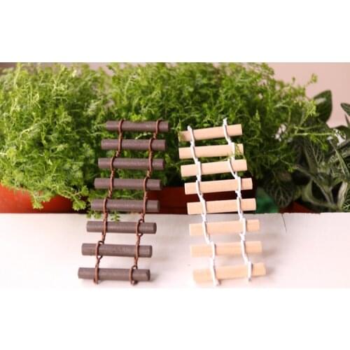 Mini fence gardening ornaments guardrail toys materials decorative log fence handmade accessories toys