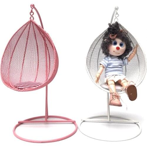 1/12 Dollhouse Miniature Furniture Swing Hammock Toy Home Decor Garden Ornament