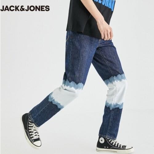 JackJones Mens Casual Washed & fading Italian Imported Fabric Streetwear Crop Jeans| 220332509