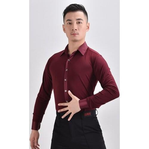 Modern Dance Top Male New Payment Short Sleeve Latin Dance Practice Clothes Performance Dance Costume Dancing Clothes 2021