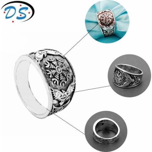 Norse Viking Vegvizir Compass Pattern Ring Talisman Rings Mens Ring Bague Vintage Accessories Anel Fashion Jewelry